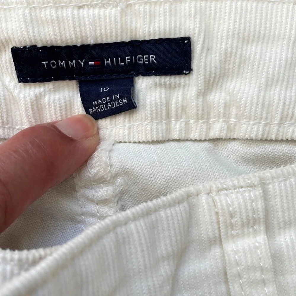 TOMMY HILFIGER corduroy vanilla cream pants size 10 EUC - Picture 3 of 3